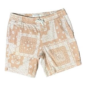 PacSun Men's Paisley Bandana Volley Shorts Sz S Pockets Elastic Drawstring Waist
